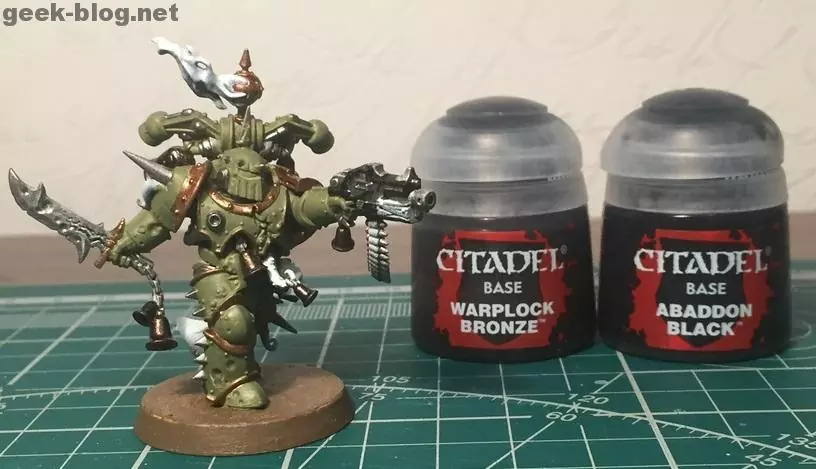 How to paint Death Guard armor