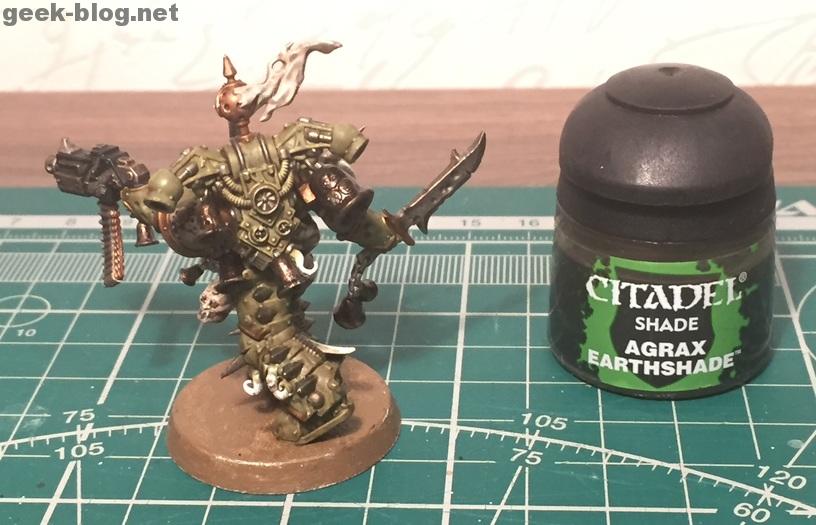 How to paint Death Guard Plague Marine step 7.2 shading