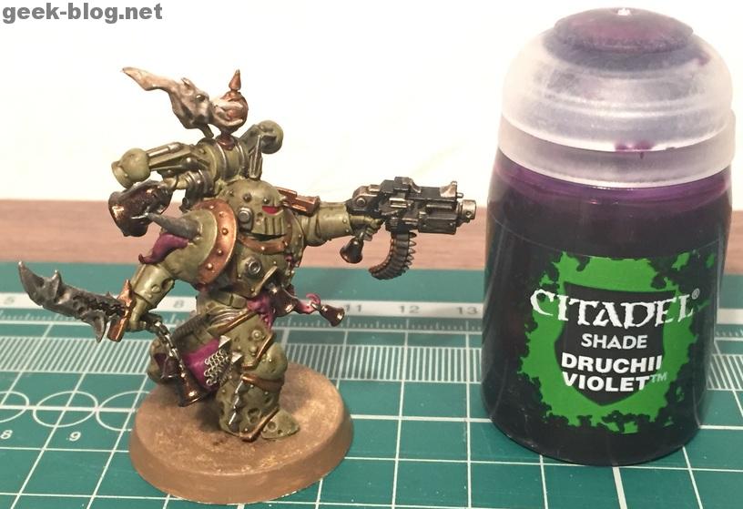 How to paint Death Guard Plague Marine step 9.1 shading