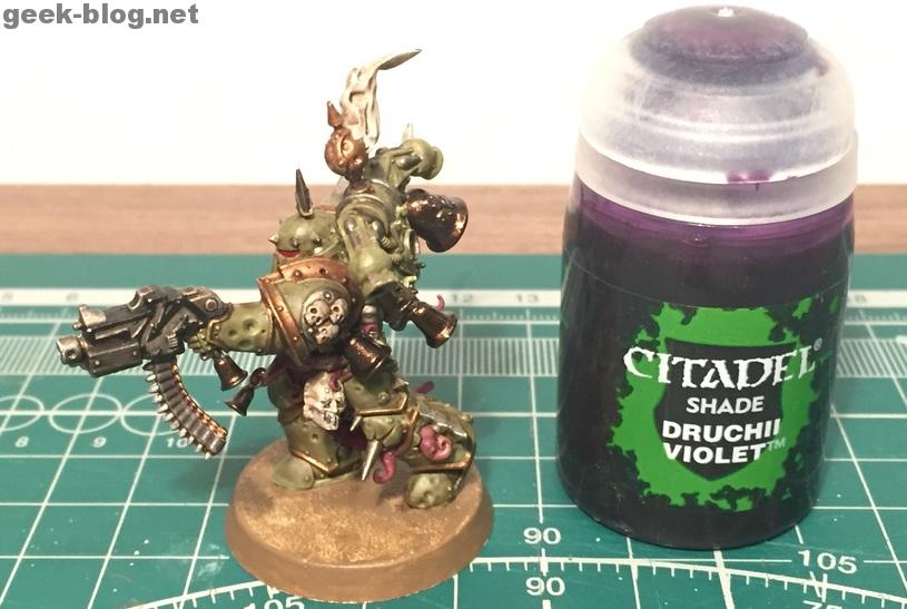 How to paint Death Guard Plague Marine step 9.2 shading
