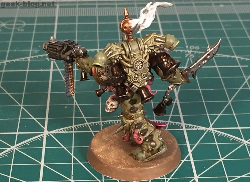 How to paint Death Guard Plague Marine step 10.3 highlighting