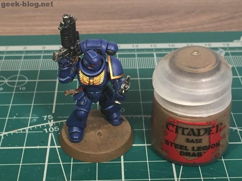 how to paint ultramarine base steel legion drab