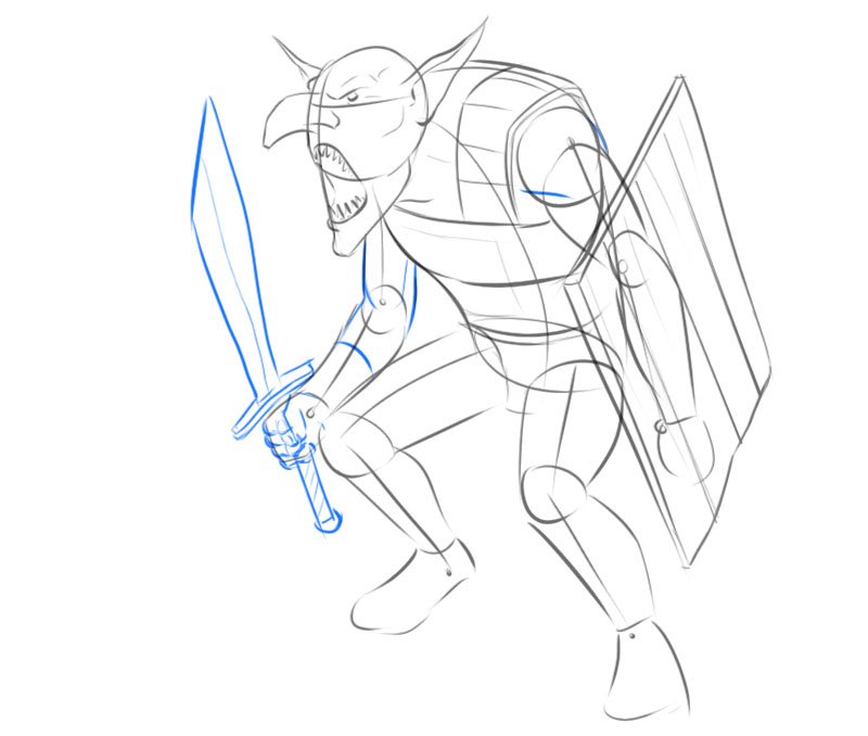 Goblin drawing from warhammer