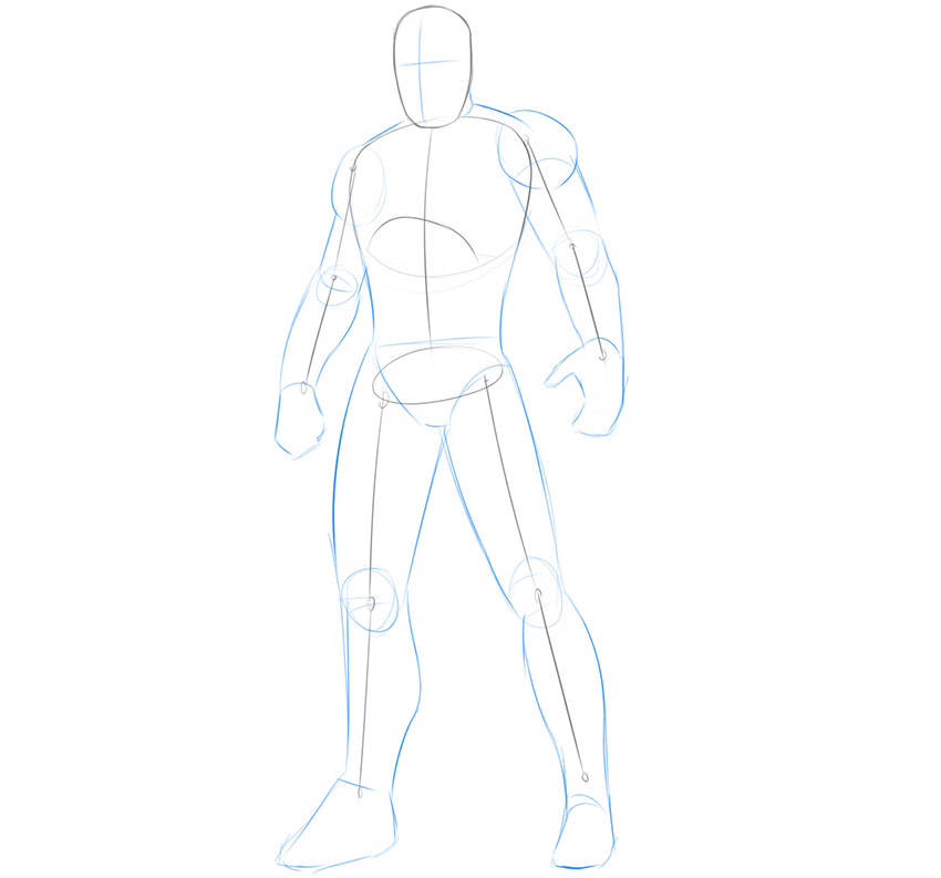 how to draw iron man armor