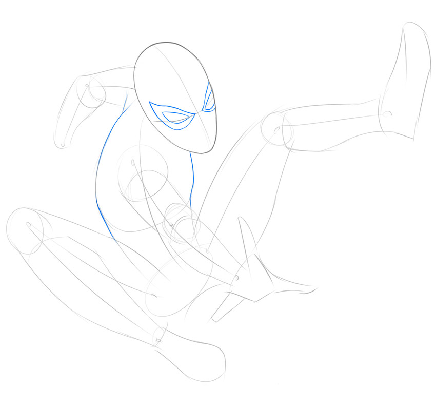 how to draw spider man advanced