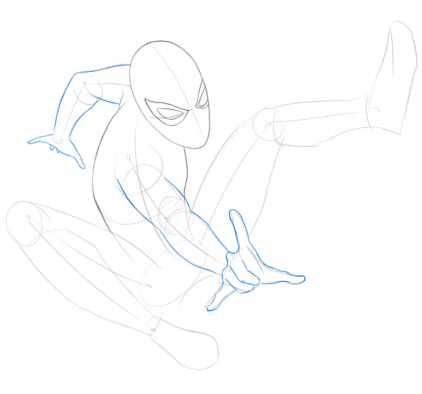 how to draw spider man from avengers