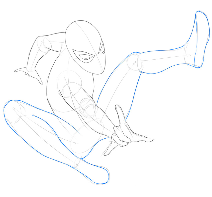 how to draw spider man avengers