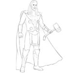 how to draw Thor