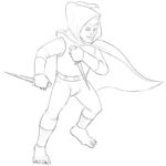 how to draw a Halfling